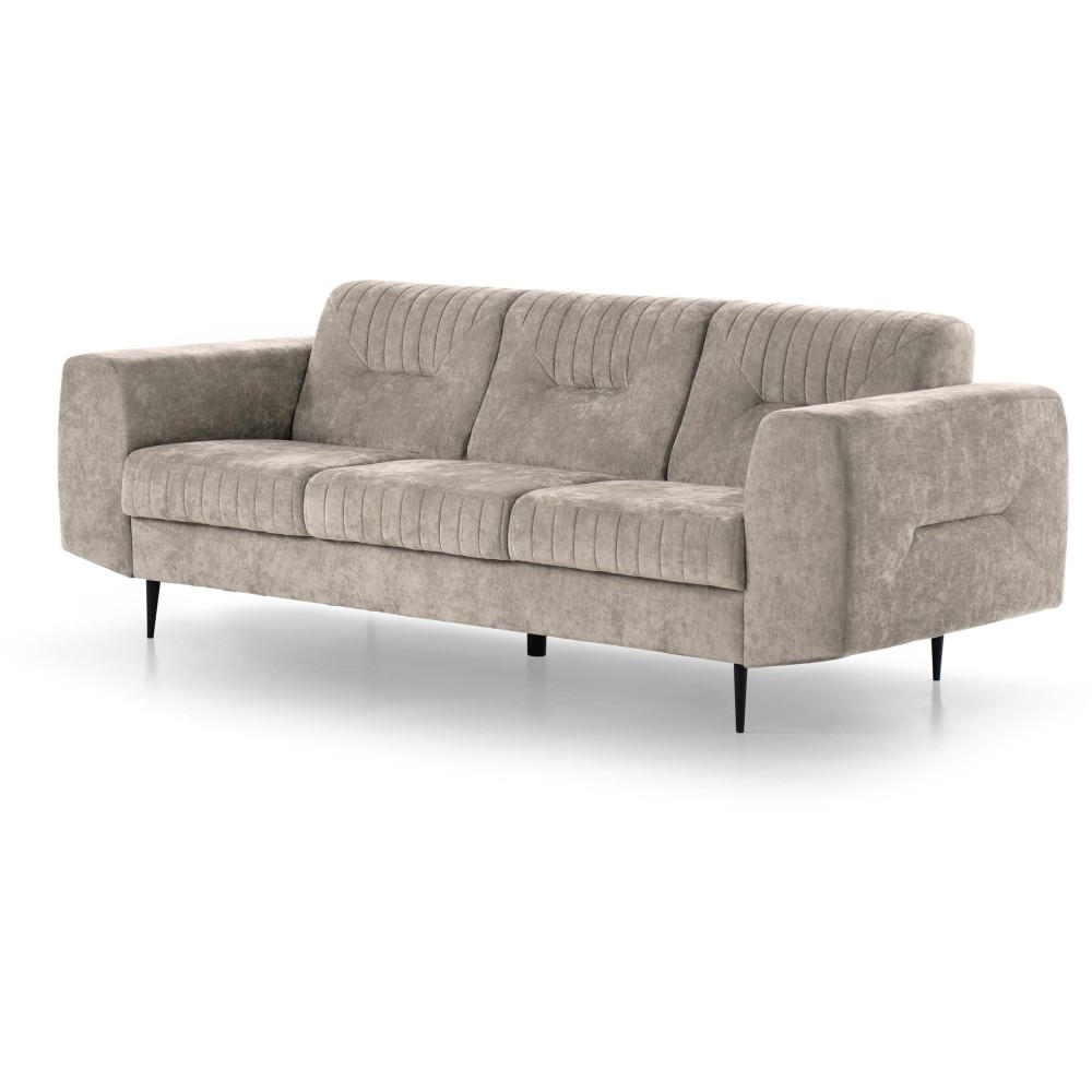 Thumbnail - Beautysofa Sofa, Beige, Holzwerkstoff, 223x85x94 cm, Wohnzimmer, Sofas & Couches, Sofas, 3-Sitzer Sofas