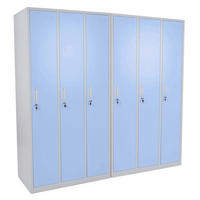 SCHLIESSFACH Blau - Blau, Metall (180/180/50cm) - MCW