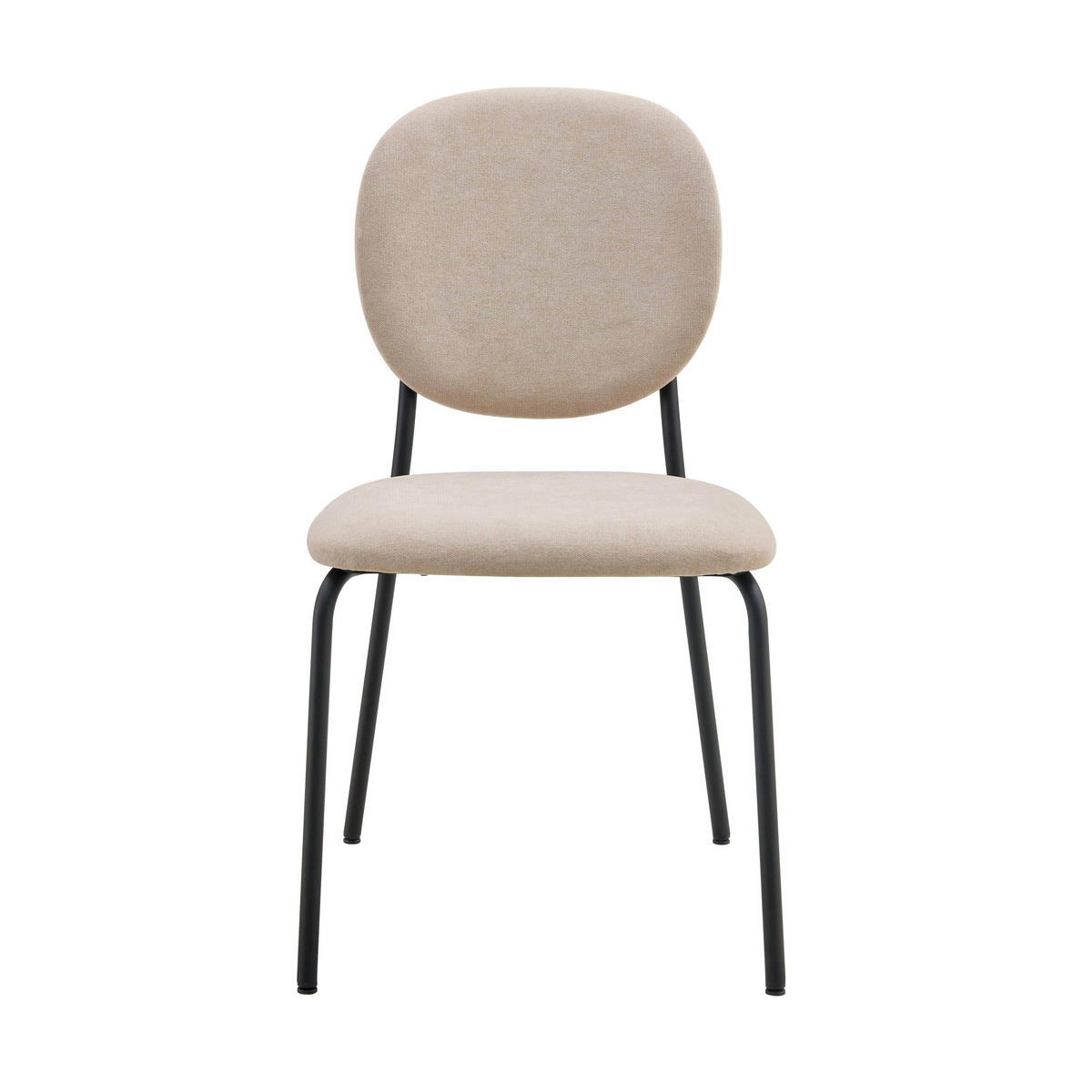 STÜHLE 2-tlg., Beige - Beige, Textil (46/86/62cm) - Oviala
