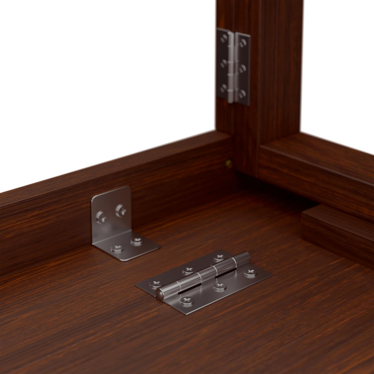 WAND-KLAPPTISCH - Dunkelbraun, Holz (40/60/27cm) - Relaxdays