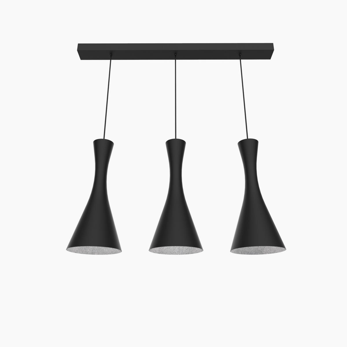 HÄNGELEUCHTE - Schwarz, Metall (20/100/120cm) - Lumicom