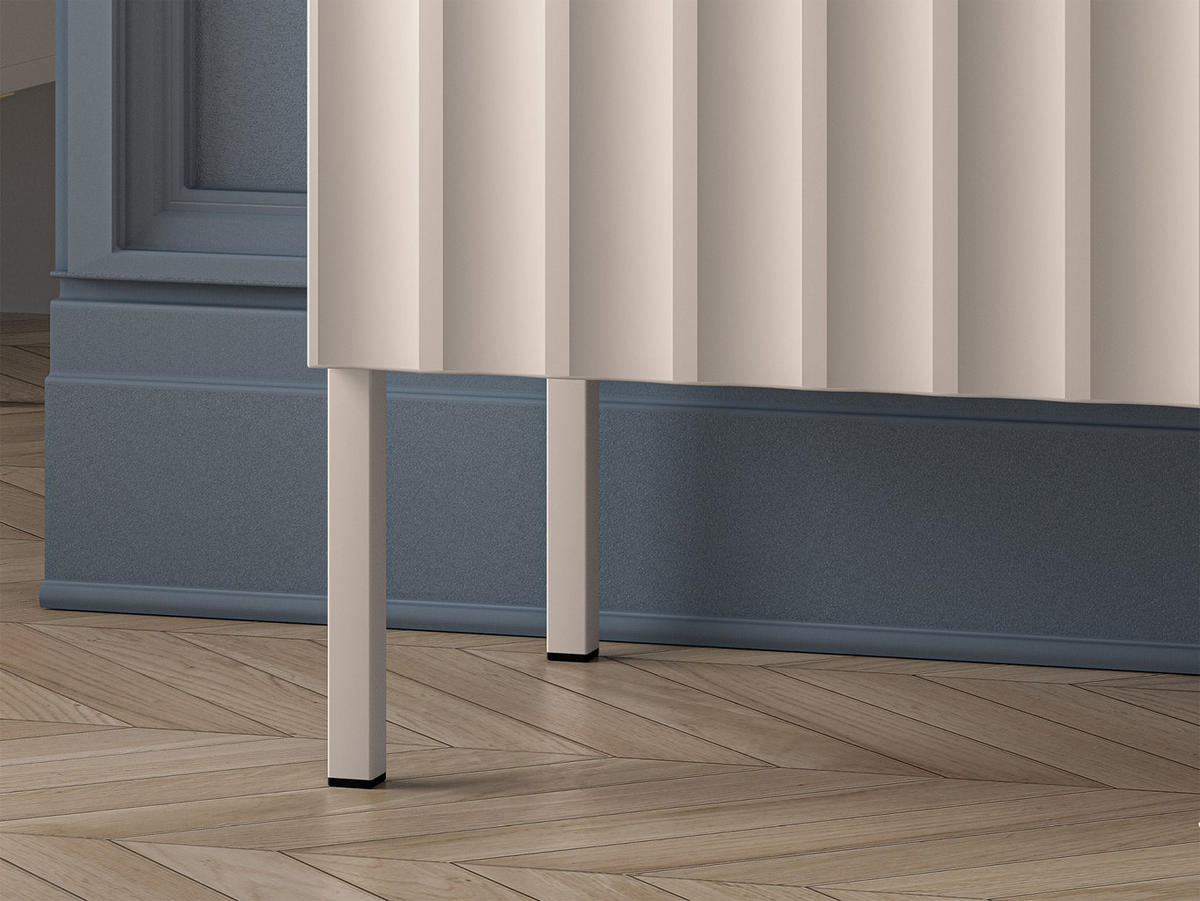 NACHTTISCH Derriva Hellbeige 50 cm - Ecru/Beige, Holzwerkstoff/Metall (50/53/35.2cm) - Selsey