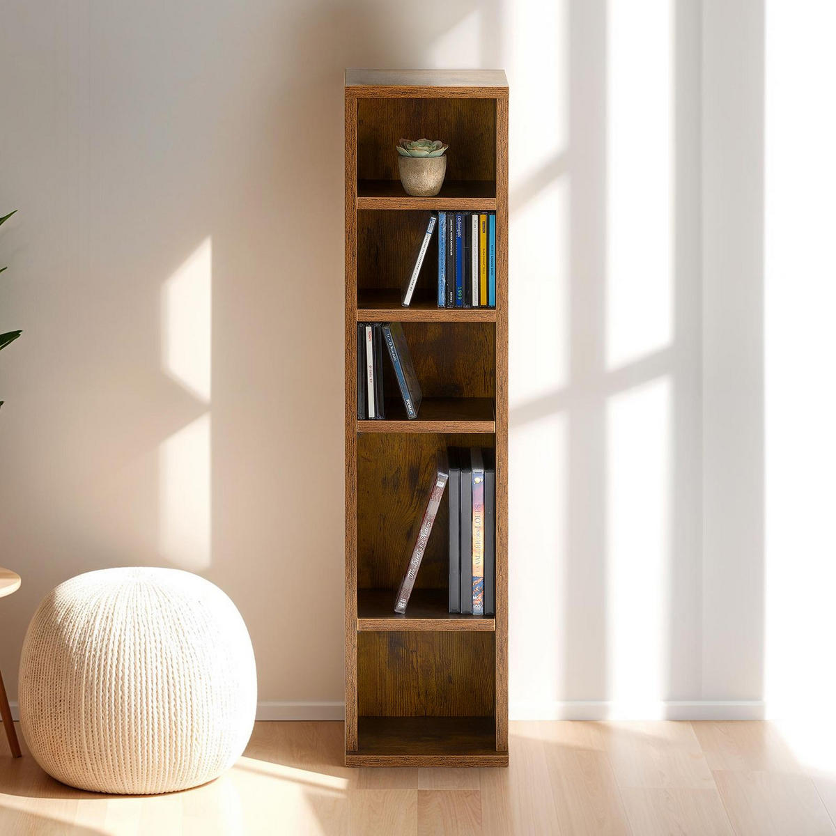 CD/DVD REGAL MELODIE braun - Braun, Holzwerkstoff (21/88/20cm) - IDIMEX