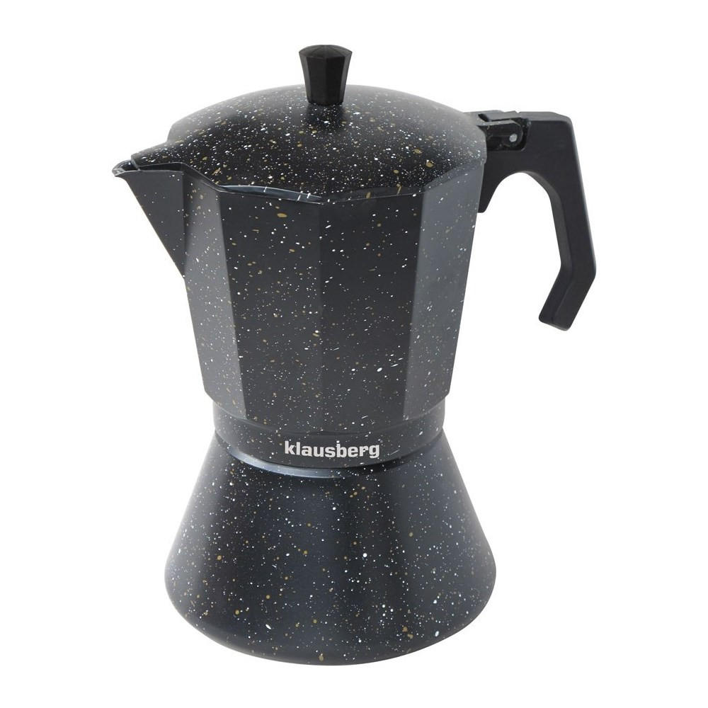 ESPRESSOKOCHER Schwarz 10/10/23 cm KB7161 - Schwarz, Metall (10/23/10cm) - Klausberg 