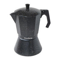 ESPRESSOKOCHER Schwarz 10/10/23 cm KB7161 - Schwarz, Metall (10/23/10cm) - Klausberg 