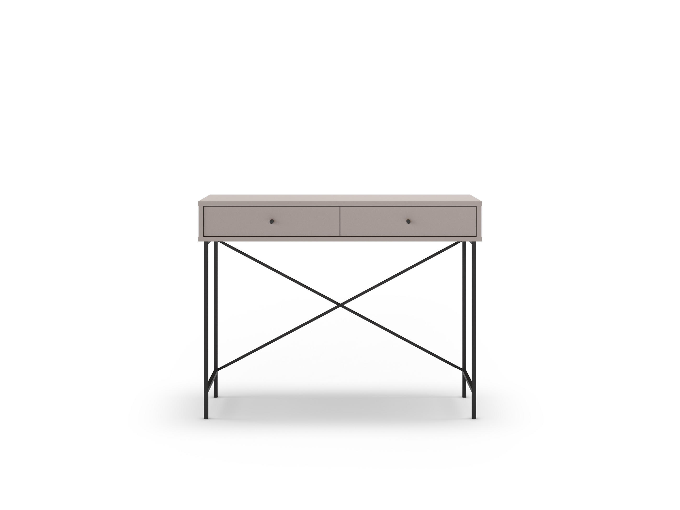 BEISTELLTISCH Titan Grau 110/35/85 cm - Grau, Holz (110/35/85cm) - Calicosy