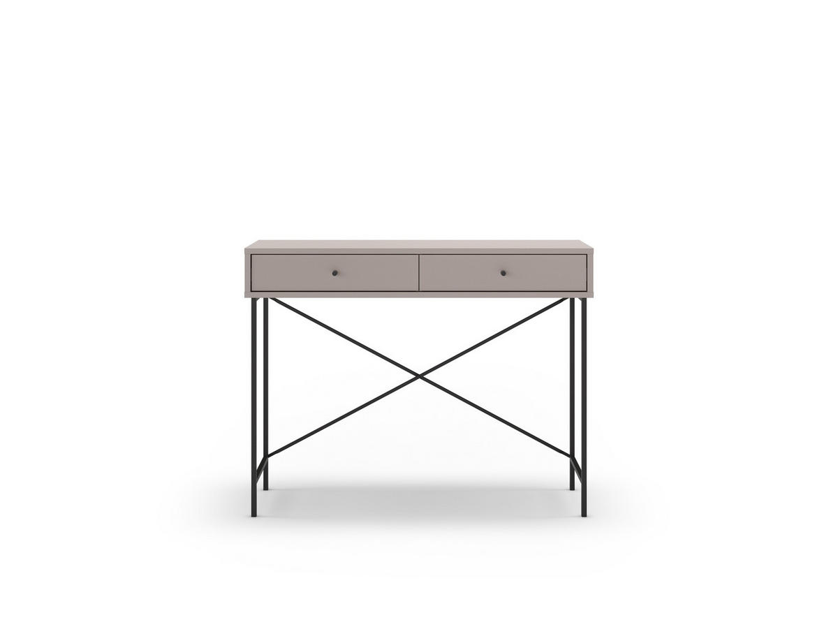 BEISTELLTISCH Titan Grau 110/35/85 cm - Grau, Holz (110/35/85cm) - Calicosy