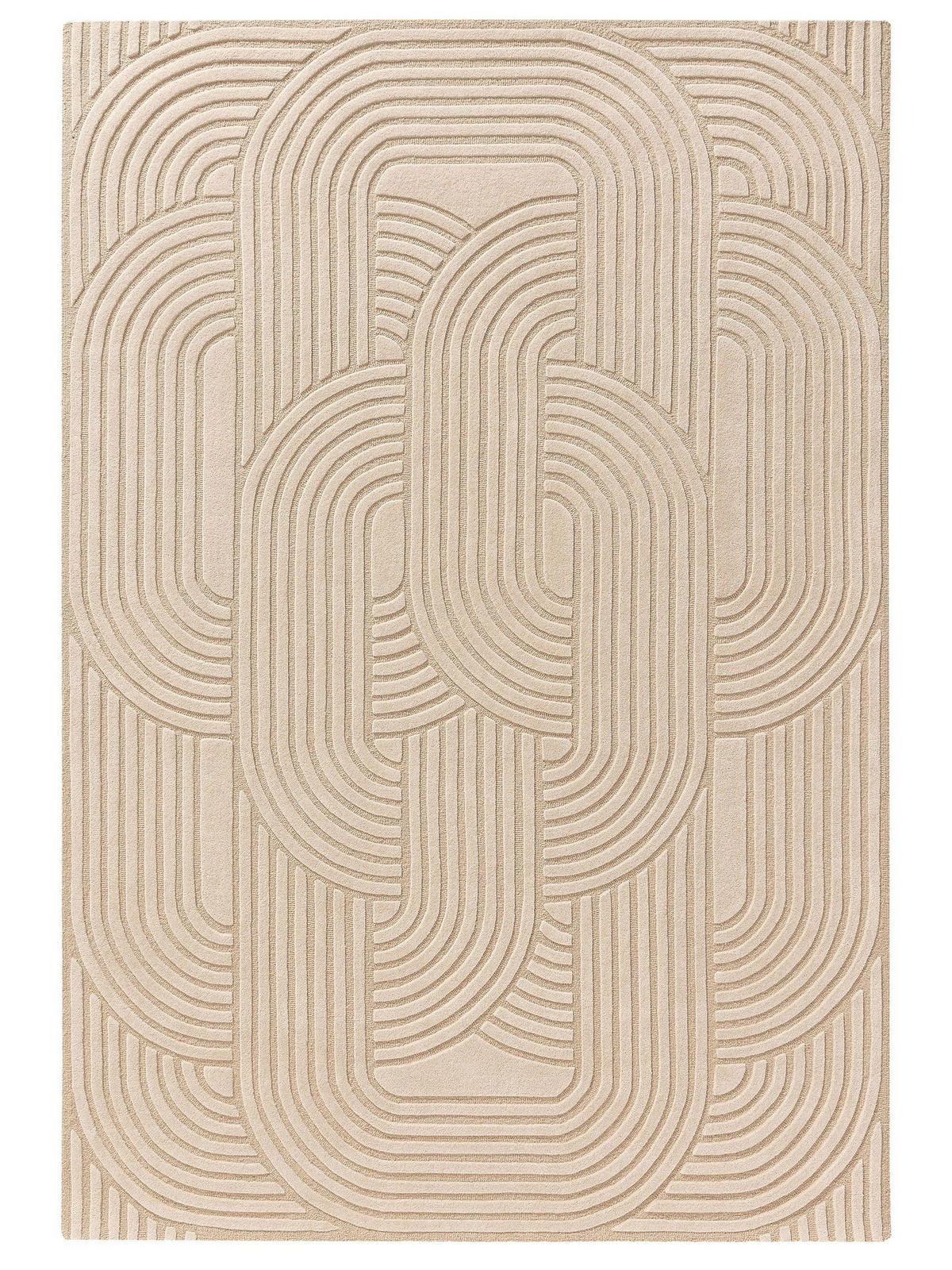 WOLLTEPPICH Nuria Beige 160x230 cm - Beige, Textil (160/230cm) - benuta Pure