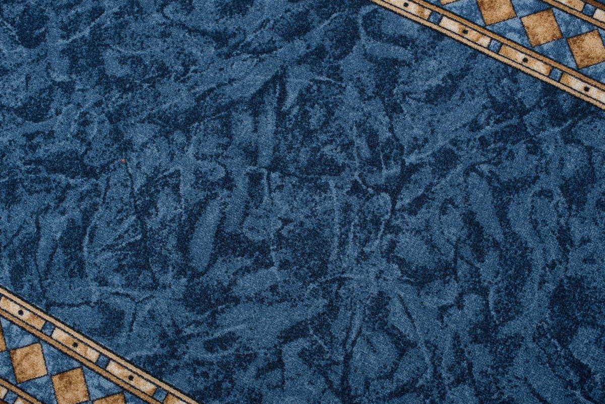TEPPICHLÄUFER Anti-Rutsch Dunkelblau rutschfest Gummiunterlage 80/100 cm - Dunkelblau, Textil (80/100cm) - Tapiso