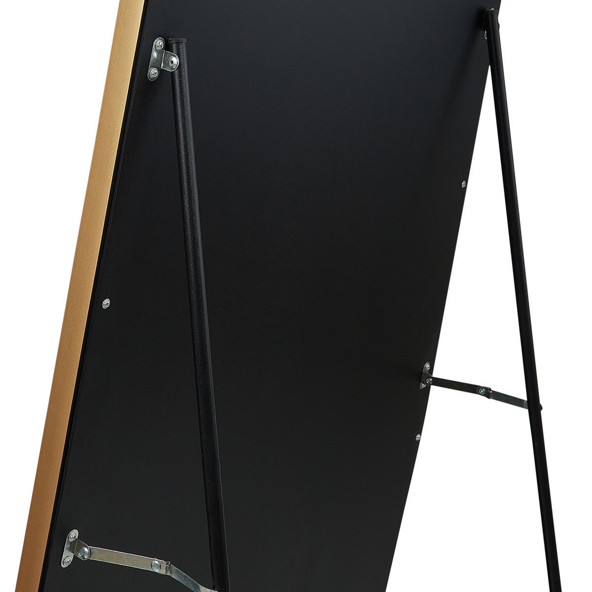 OGLINDĂ PE SUPORT 165 cm metal aurie Tartas - auriu, metal (50/165/36cm) - Beliani