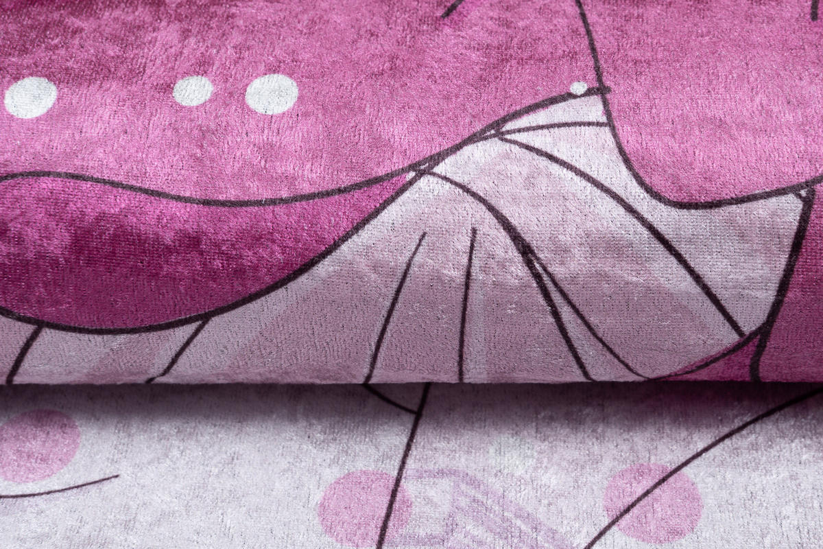 TEPPICH EMMA Rosa 160/230 cm - Rosa, Kunststoff (160/230cm) - Tapiso