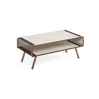COUCHTISCH TORPE - Creme/Braun, Holzwerkstoff (60/121/45cm) - Meblini