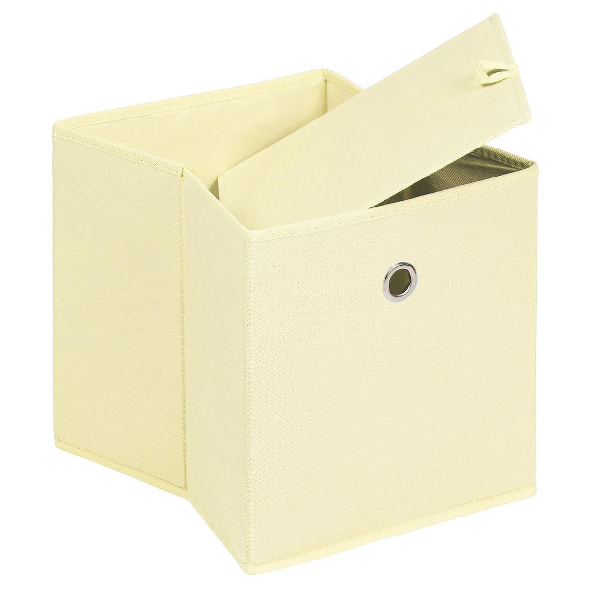 FALTBOX ELA 2ER-SET - Beige, Textil (27/27/27cm) - IDIMEX