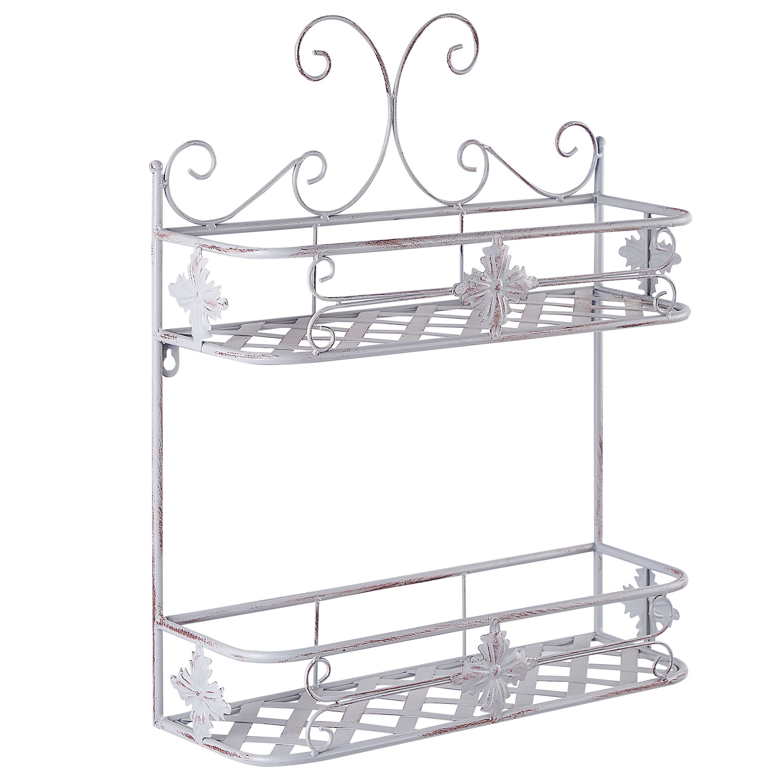 WANDREGAL Grau Marayes - Grau, Metall (42/52/14cm) - Beliani