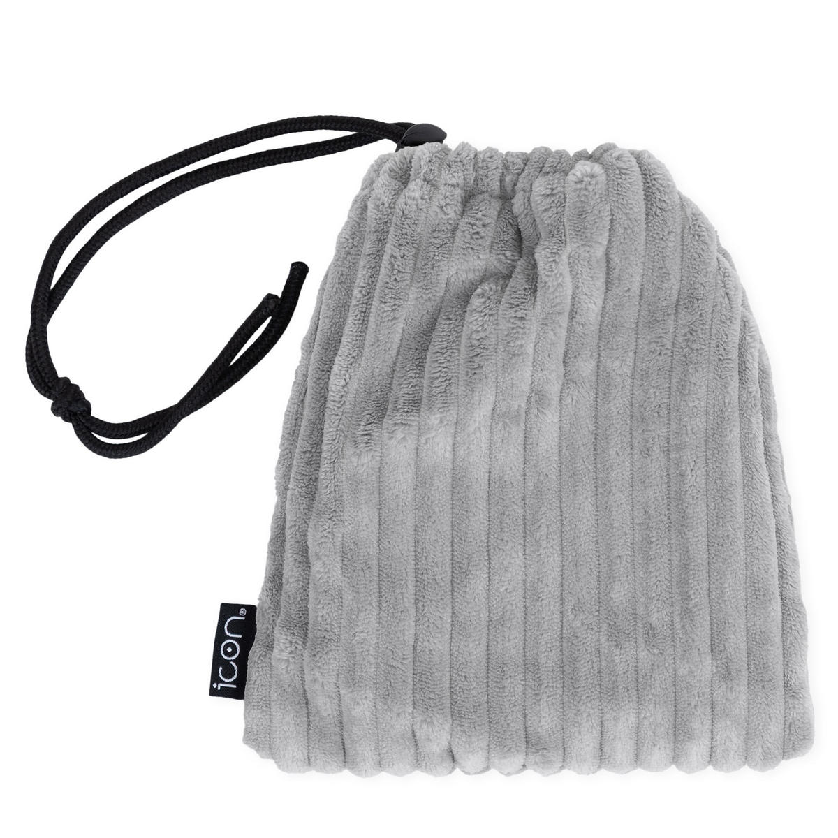 SITZSACK-SOFA 4-tlg. ZEN: Ecksessel, 2 Sessel, Fußstütze - Grau, Textil (385/68/100cm) - icon