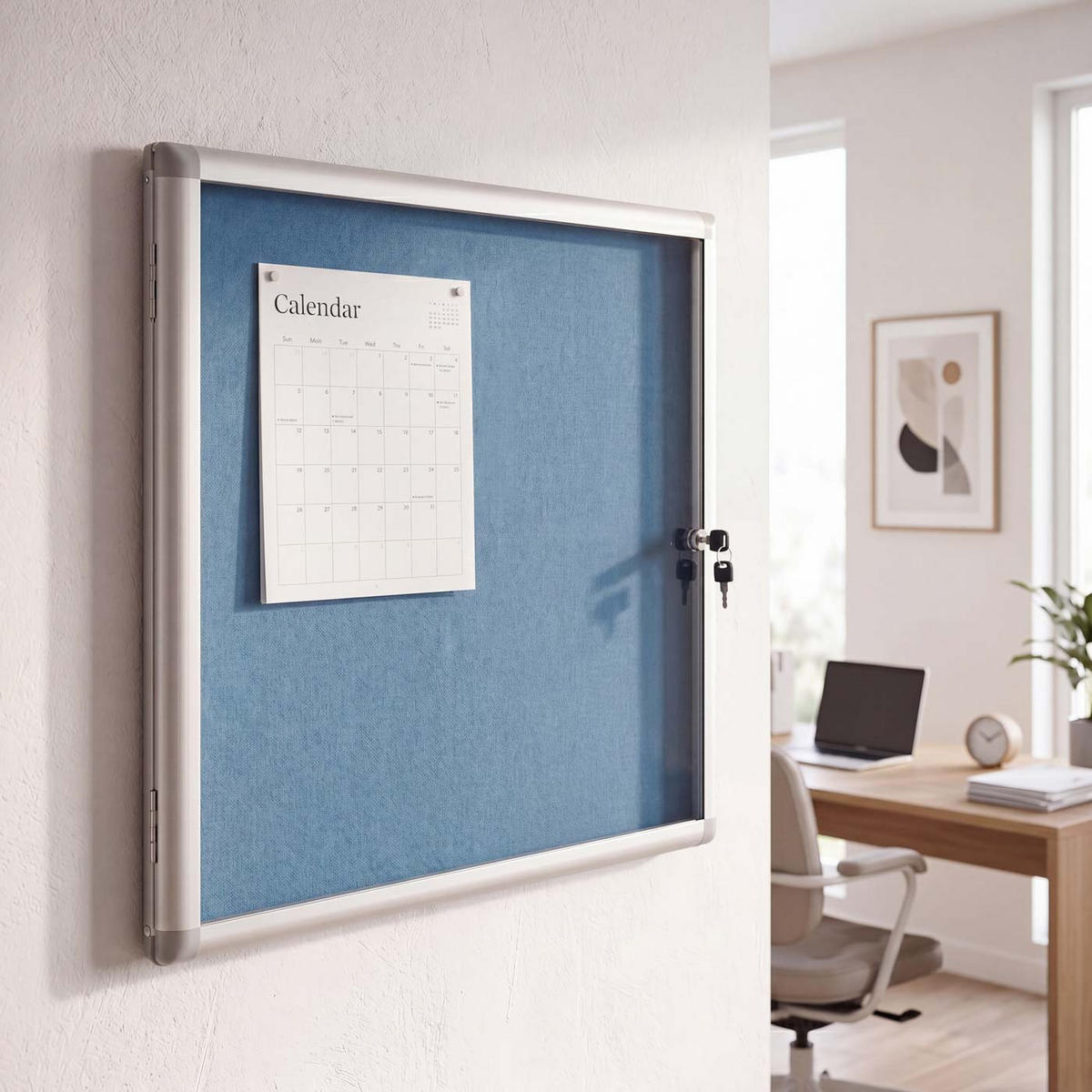 SCHAUKASTEN Blau - Blau, Textil (68/65/7cm) - MCW