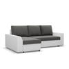 ECKSOFA MIT SCHLAFFUNKTION LUGO BONELL Grau/Weiß - Weiß/Grau, Textil (140/243cm) - Mebligo