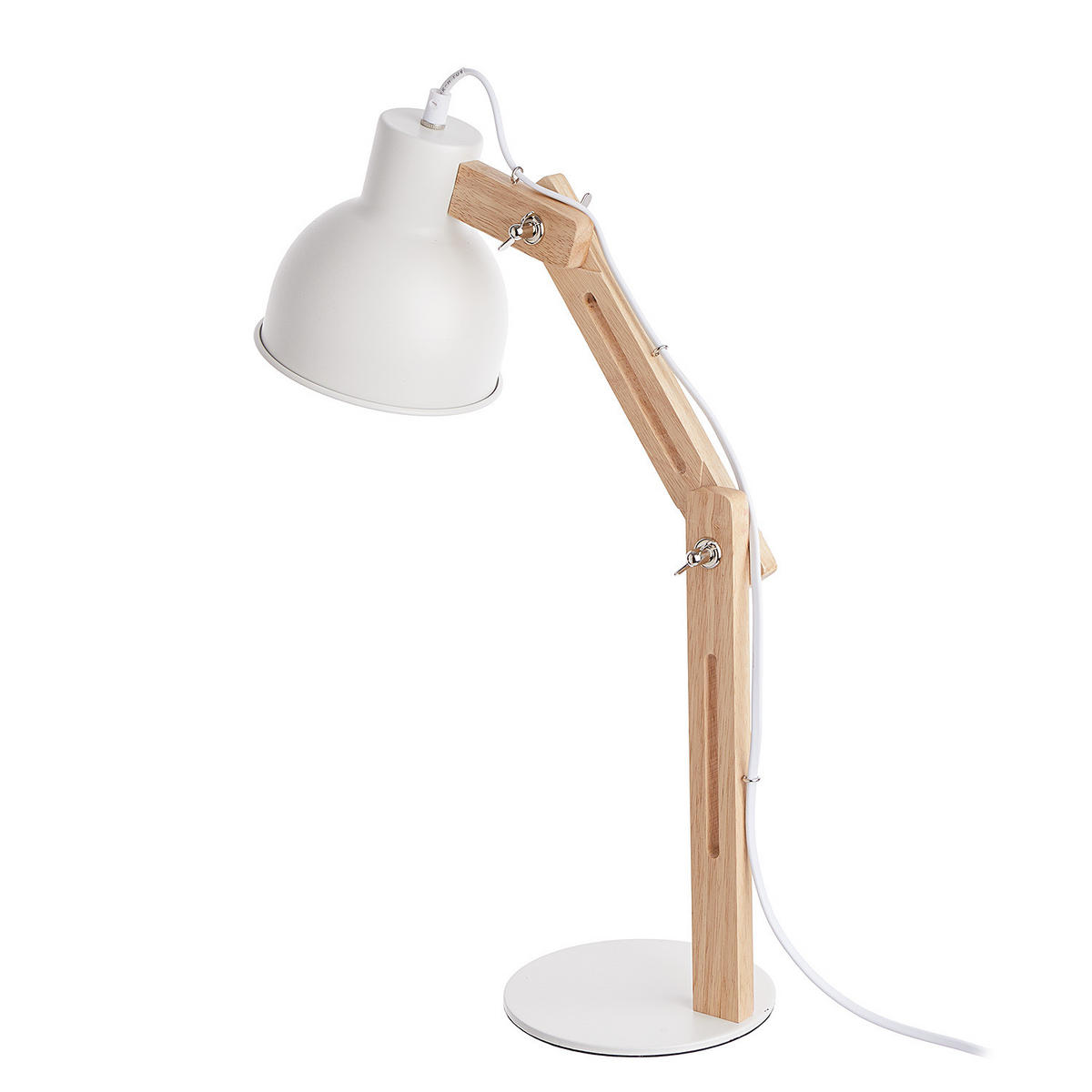 SCHREIBTISCHLEUCHTE Agon - Weiß, Metall (45/37/15cm) - Butlers