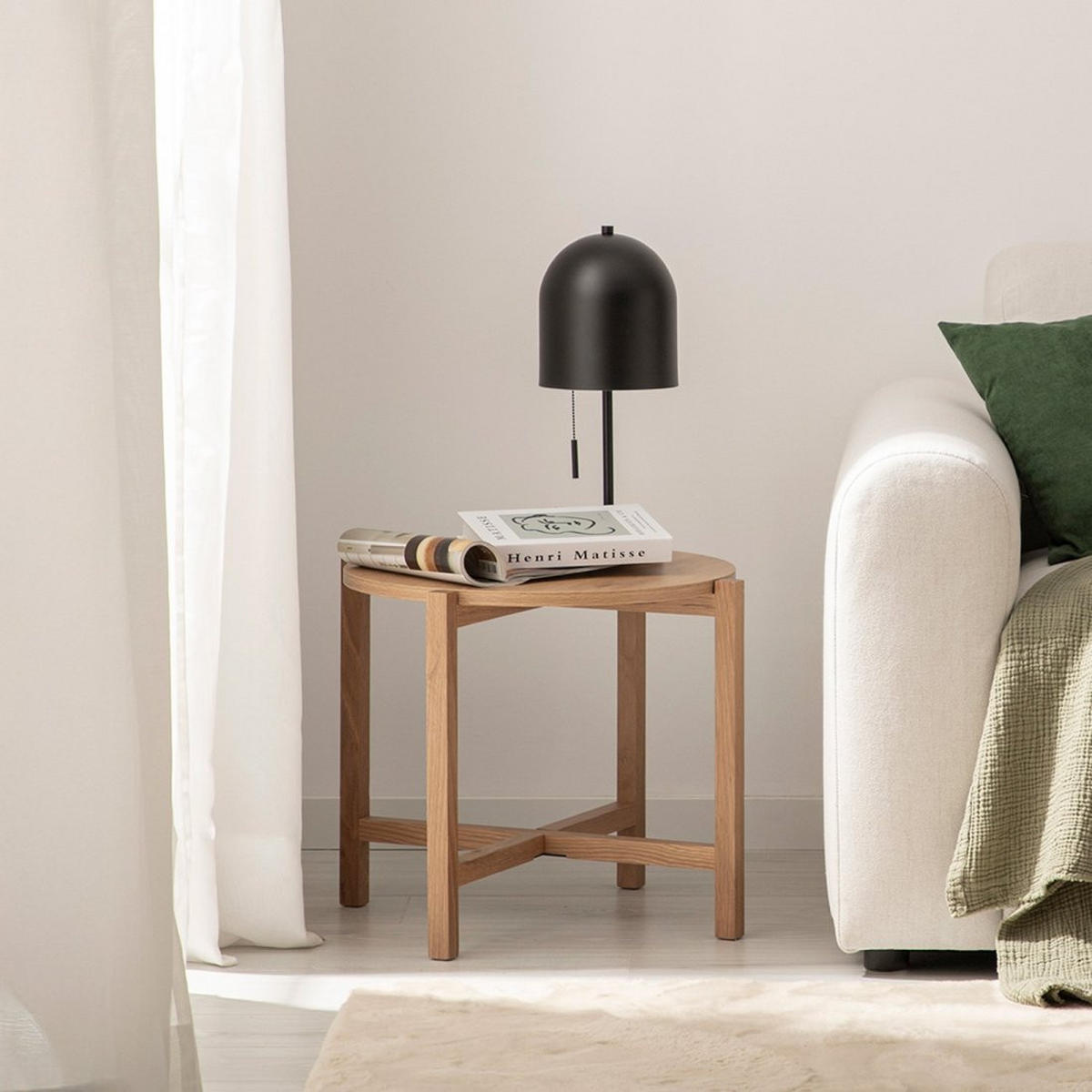 BEISTELLTISCH Arzen Natürlich 56 cm x 45 cm - Naturfarben, Holzwerkstoff (56/56/45cm)