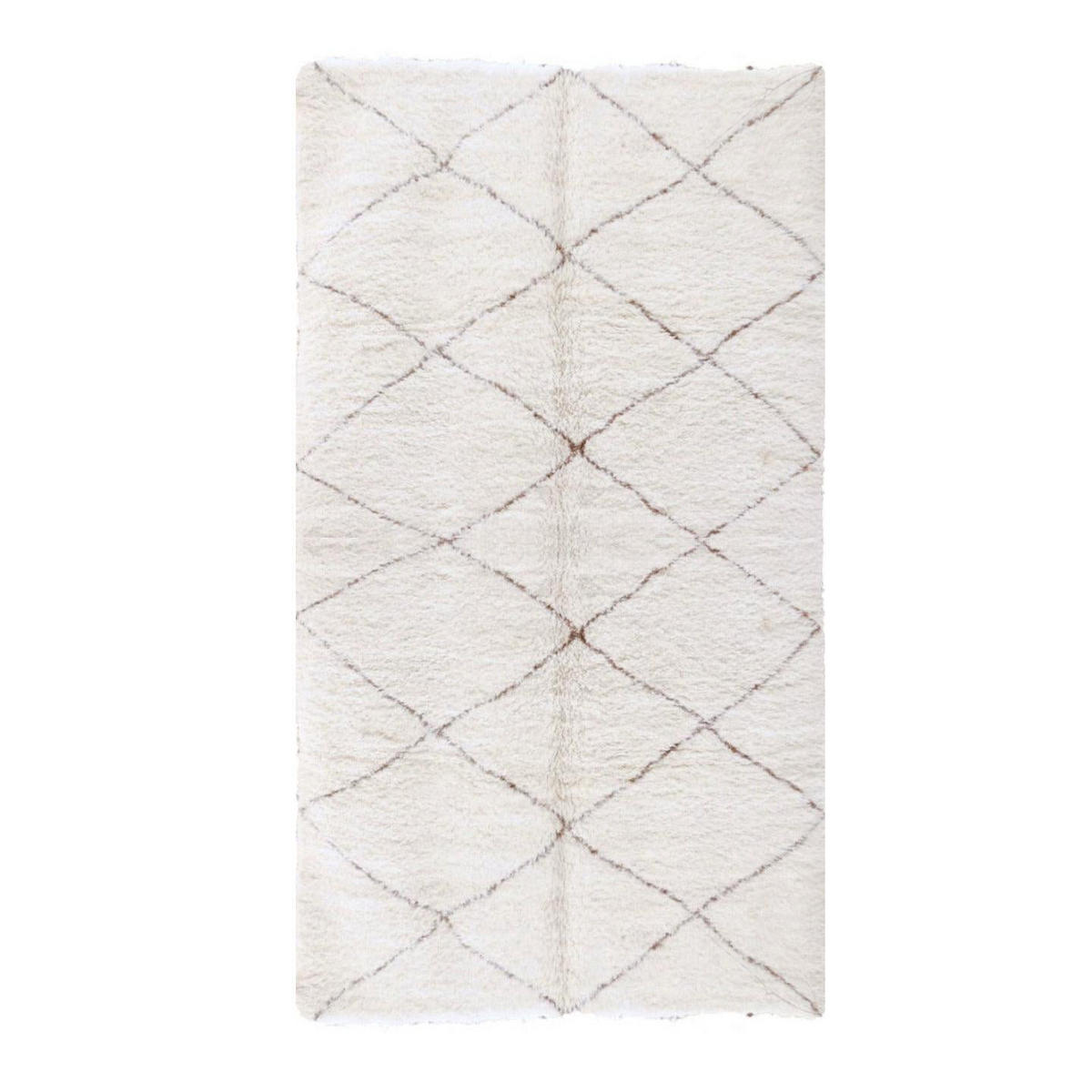 BERBERTEPPICH aus reiner Wolle 166x 310 cm - Beige, Naturmaterialien (166/310cm) - AFK Living