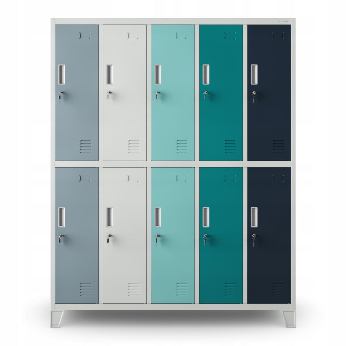 SCHLIESSFACHSCHRANK Bartek - Multicolor, Metall (136/172/45cm) - Jan Nowak