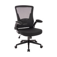 SCHREIBTISCHSTUHL ZELA - Farbe: Schwarz - Schwarz, Textil/Metall (58/107/62cm) - Home Deluxe