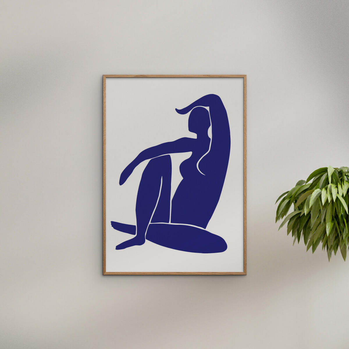POSTER Affordable Art Prints - Figure Bleu - Blau, Papier (30/40/0.1cm) - Poster&Frame