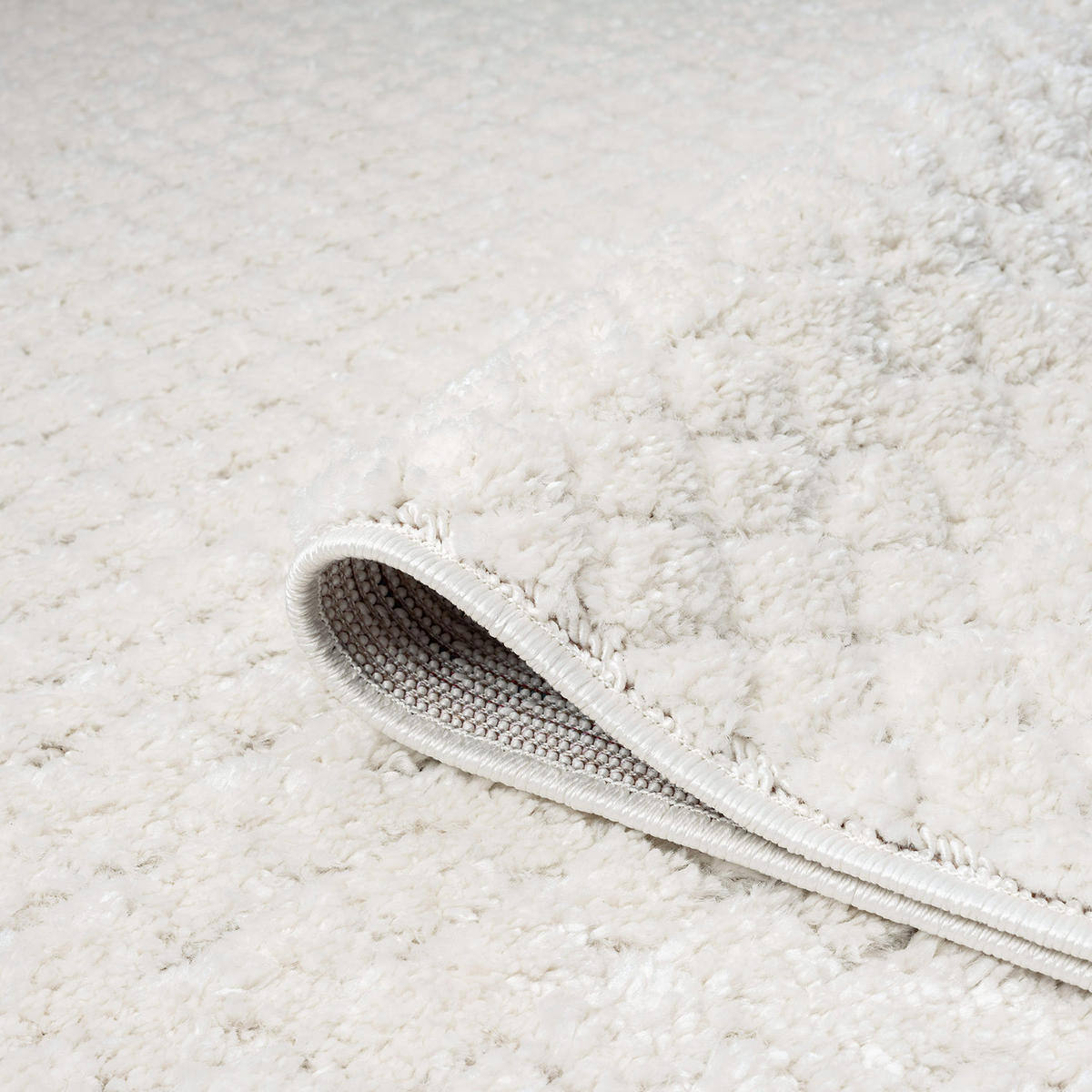 HOCHFLOR-TEPPICH Focus 627 Creme 120 cm rund - Creme, Textil (120/120cm) - carpet city