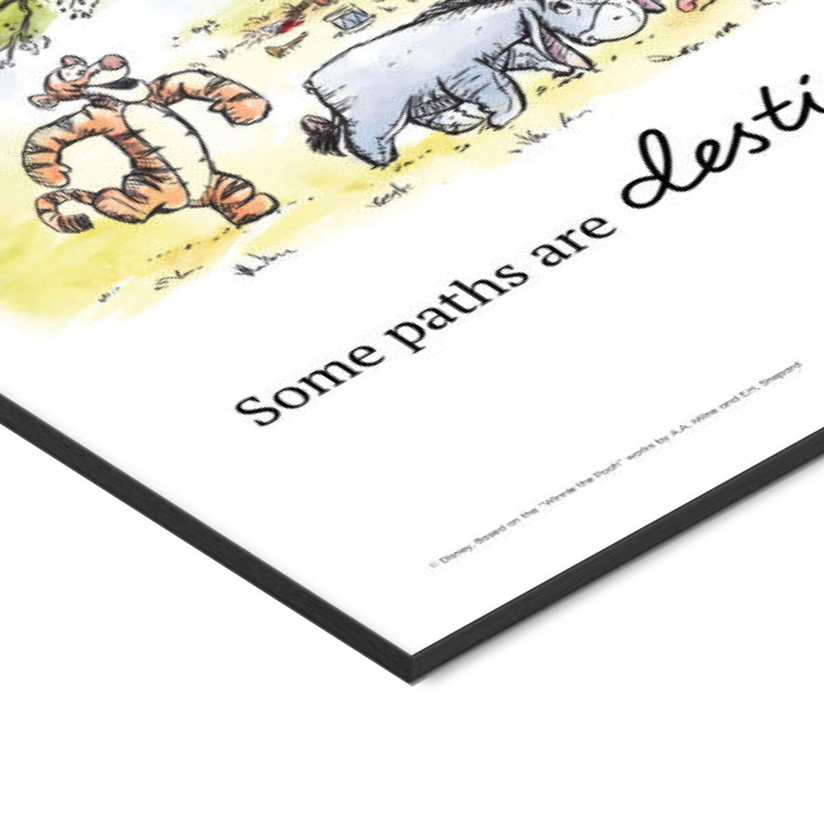 POSTER mit Rahmen Disney - Winnie the Pooh - Tree Gathering Print - Multicolor/Schwarz, Holz/Papier (50/70cm) - Poster&Frame