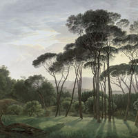 FOTOTAPETE italienische Landschaft 371 x 280 cm - Grün, Papier (371/280cm) - Sanders & Sanders