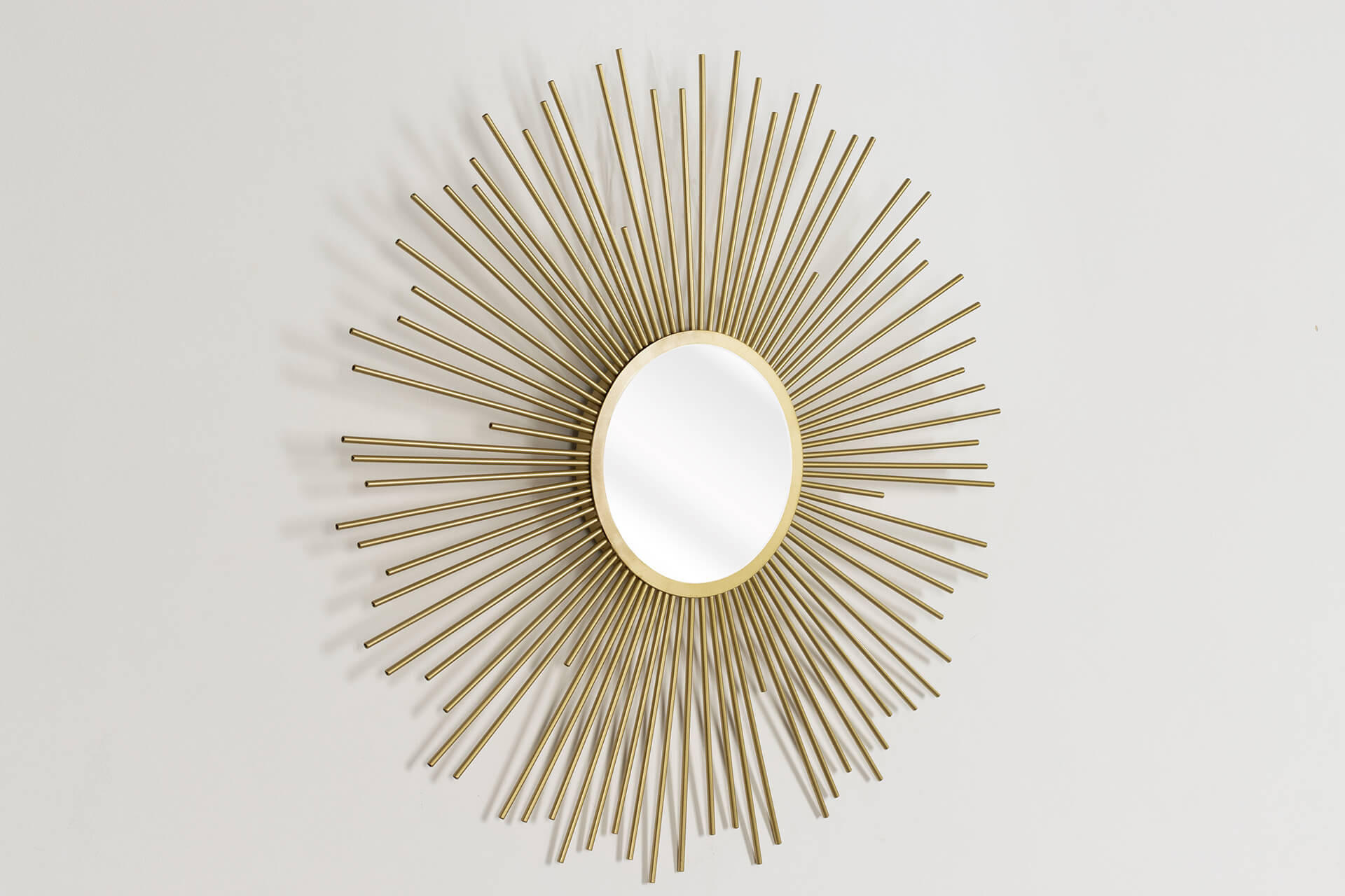 WANDSPIEGEL Gold 80/80 cm - Goldfarben, Metall (7.5/80/3cm) - KUNSTLOFT