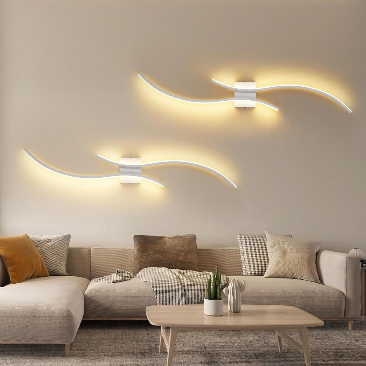 LED-WANDLEUCHTE Hellor 101.5/13.5/4.9 cm - Weiß, Metall (13.5/4.9/101.5cm) - ZMH