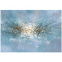 FOTOTAPETE Abstrakt Modern Blau 400x280 cm - Multicolor, Papier (400/280cm) - Wallarena