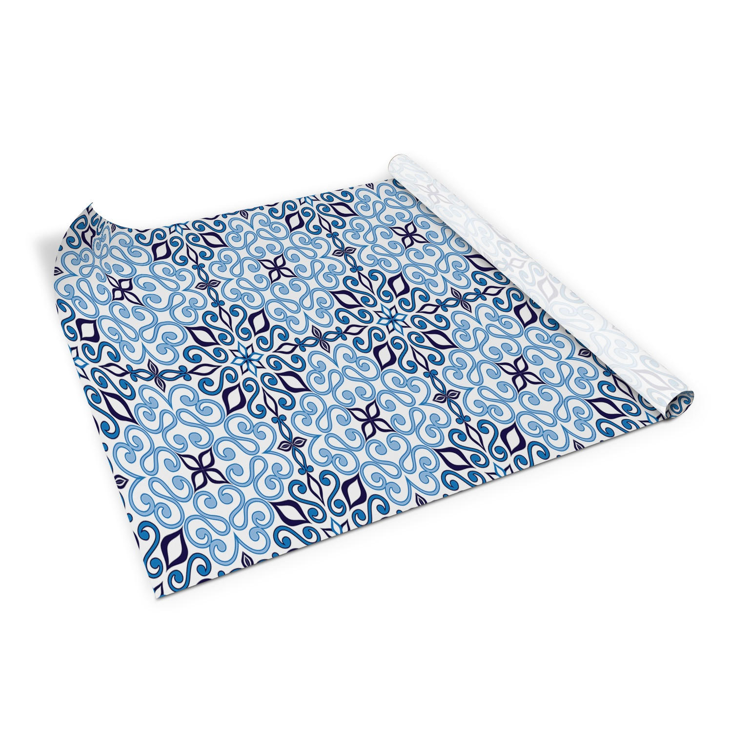 MÖBELAUFKLEBER 100x50 cm Arabisches Muster - Blau, Kunststoff (100/50/50cm) - TULUP