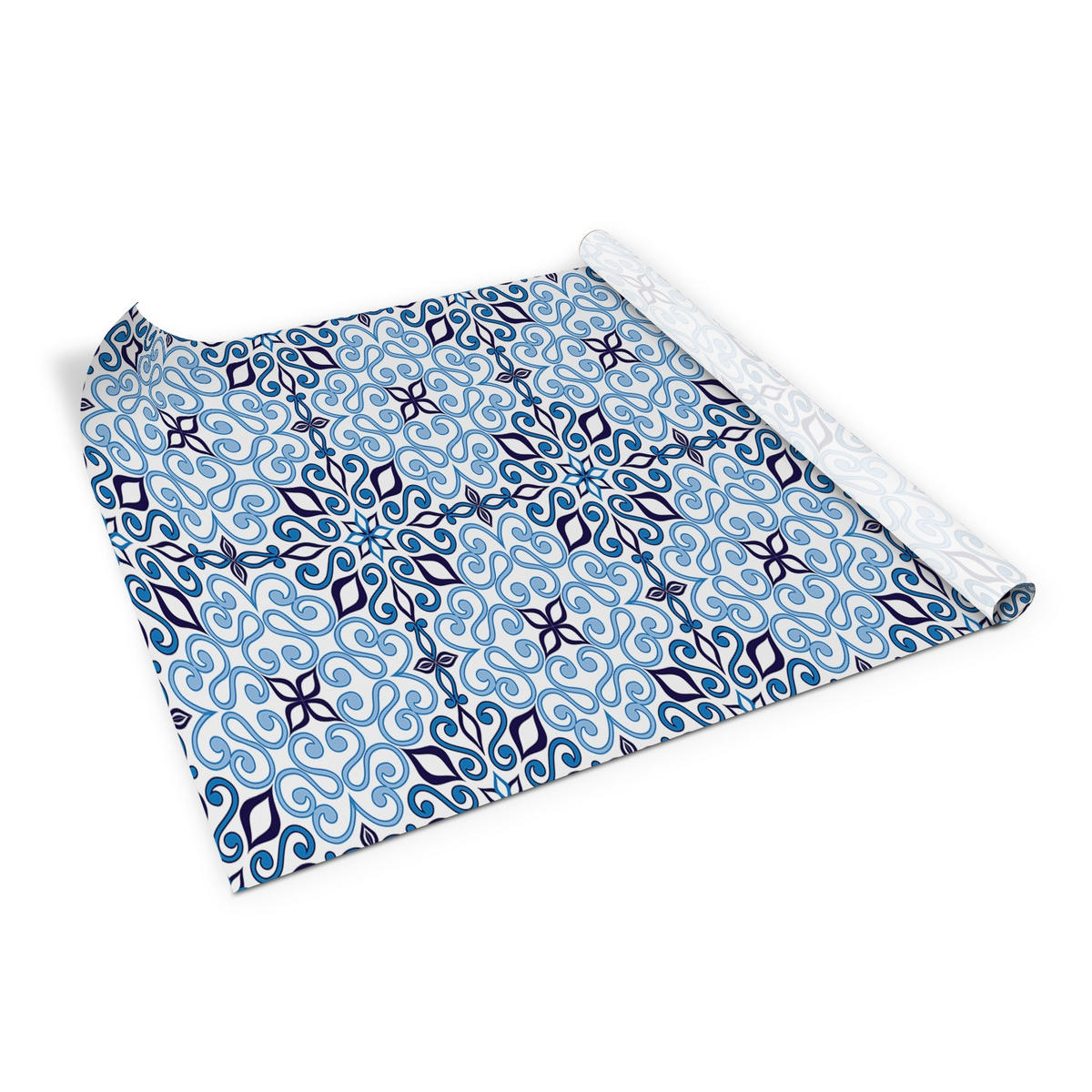 MÖBELAUFKLEBER 100x50 cm Arabisches Muster - Blau, Kunststoff (100/50/50cm) - TULUP