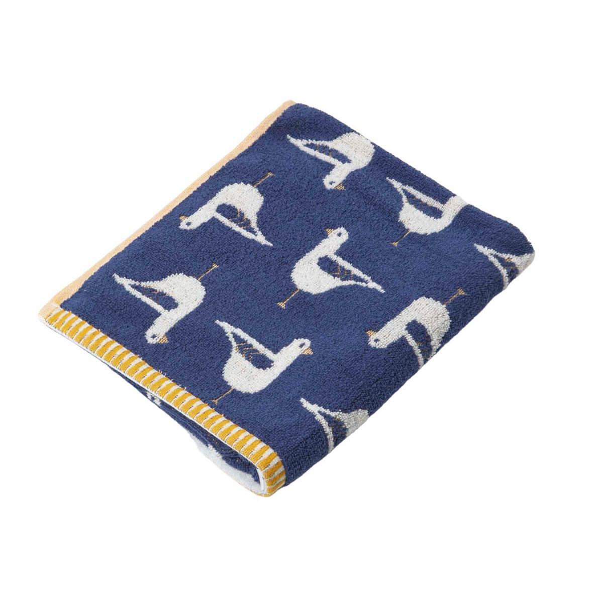 HANDTUCH Möwen blau - Dunkelblau, Textil (50/85cm) - Homescapes