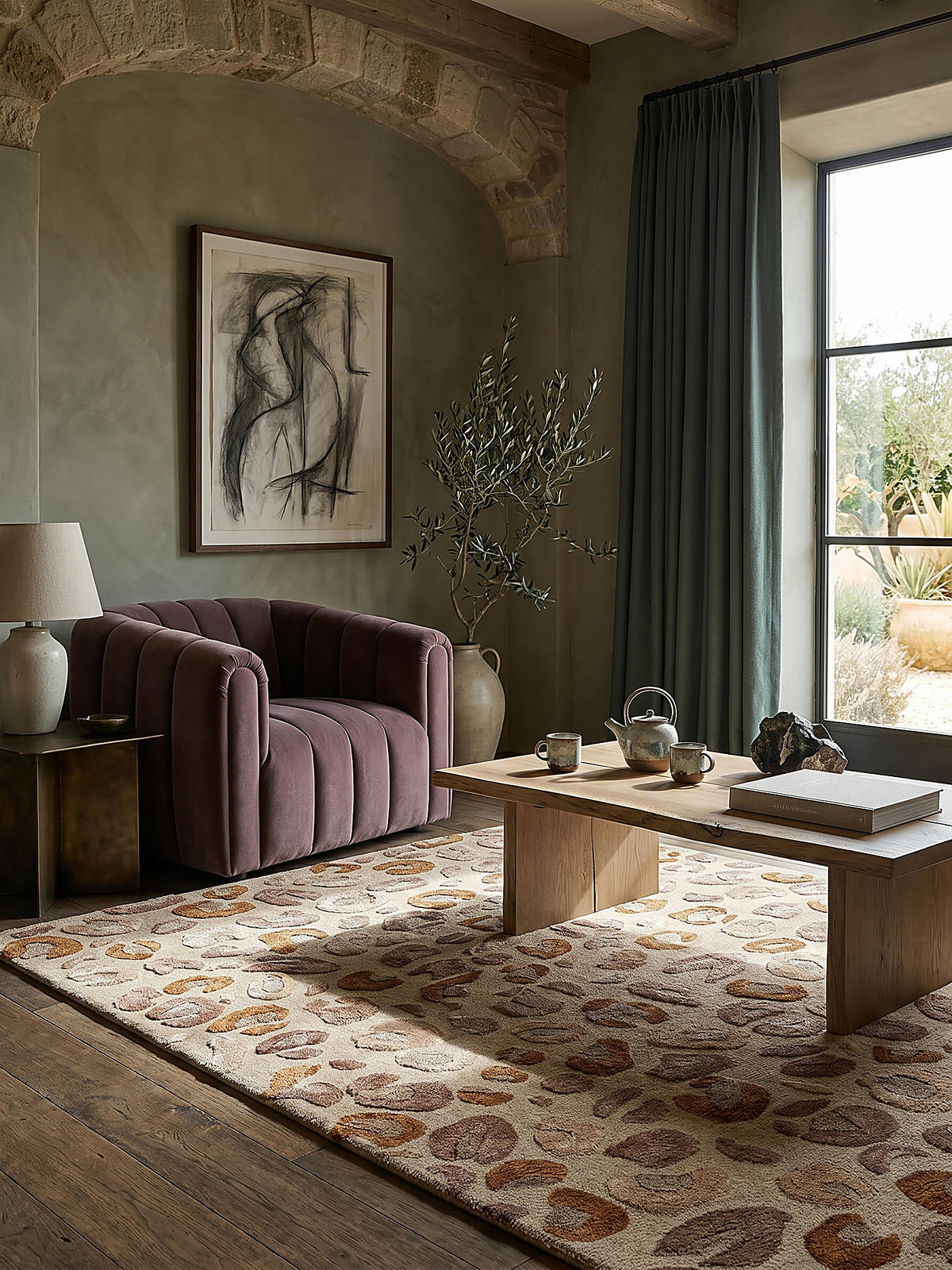KURZFLORTEPPICH SABLE, mit Tier-Motiv, Natur, 200 x 300 cm - Beige, Textil (200/300cm) - KADIMA DESIGN