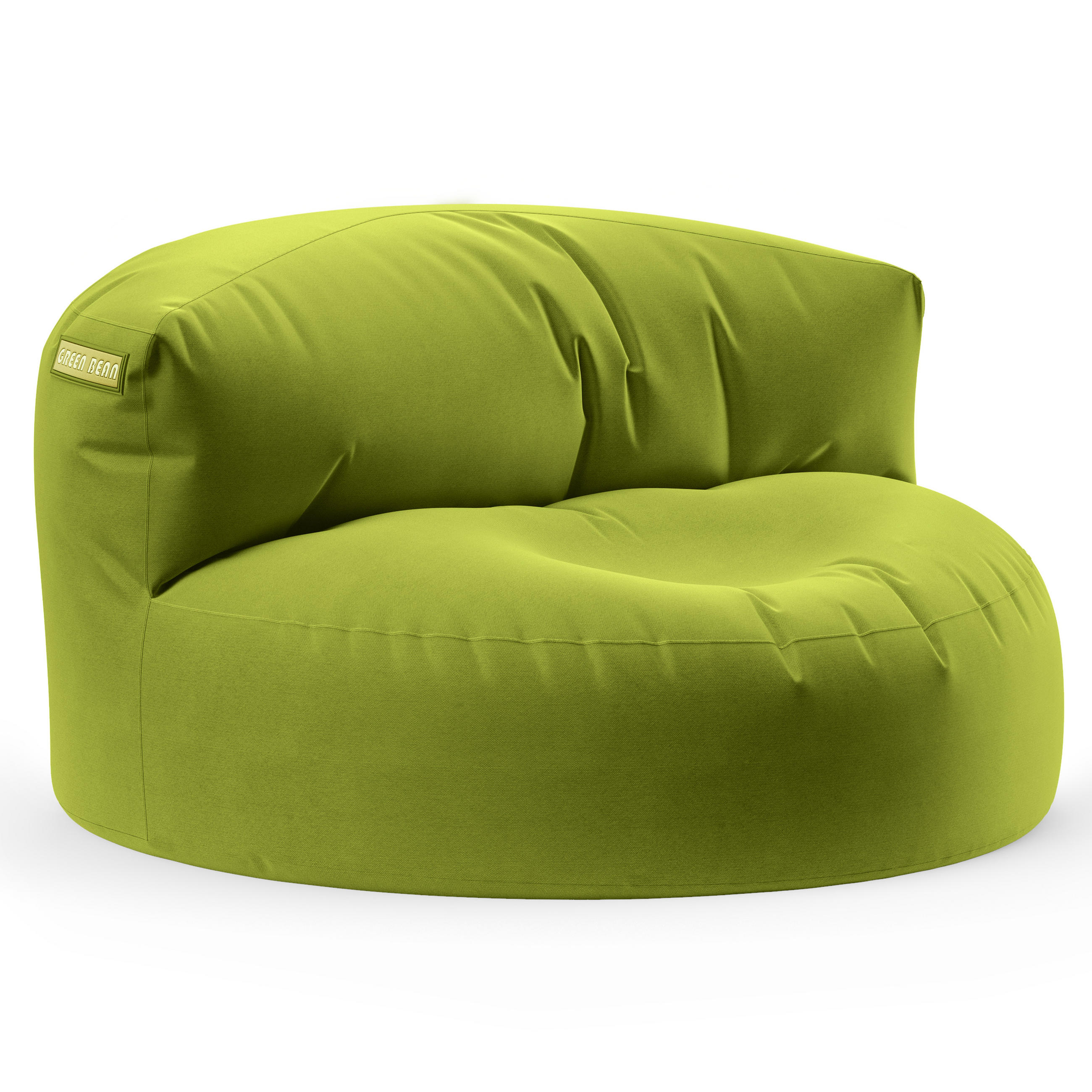 INDOOR OUTDOOR SITZSACK Lounge Sofa - Grün, Textil (90/50/50cm) - Green Bean