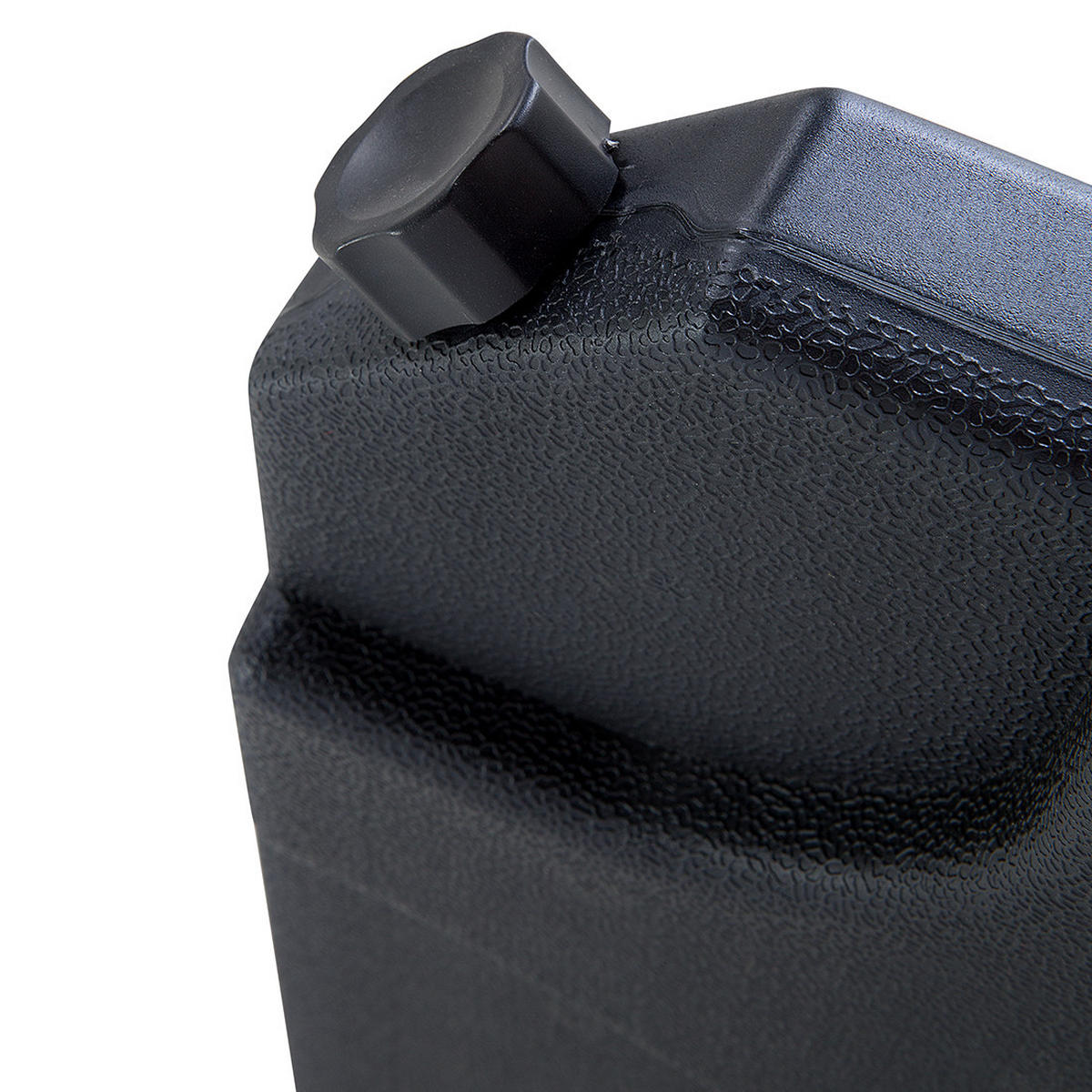 BESCHWERUNGSPLATTEN für Sonnenschirmständer anthrazit 4 Stück befüllbar Caria - Schwarz, Kunststoff (52/52cm) - Beliani