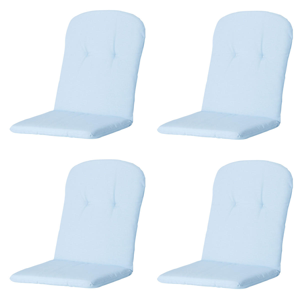 GARTENSTUHLKISSEN Panama 96/45 cm 4er-Set - Blau, Textil (45/5/96cm) - Madison