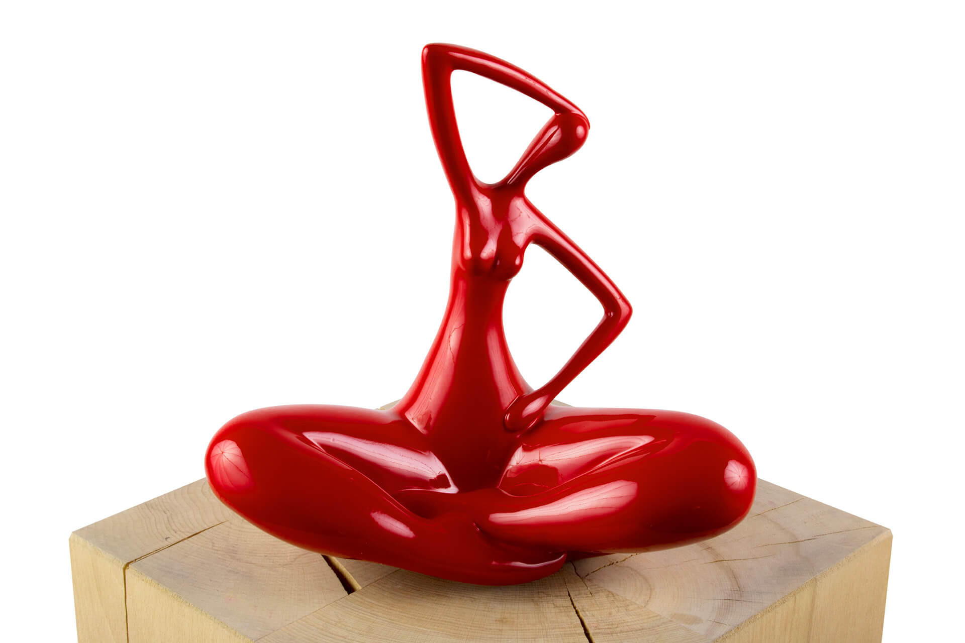 SKULPTUR Rot 25/28 cm - Rot, Stein (0.92/28/13cm) - KUNSTLOFT