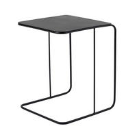BEISTELLTISCH mit metallplatte 57/47/46 cm - Schwarz, Metall (55/57/46cm) - Calicosy