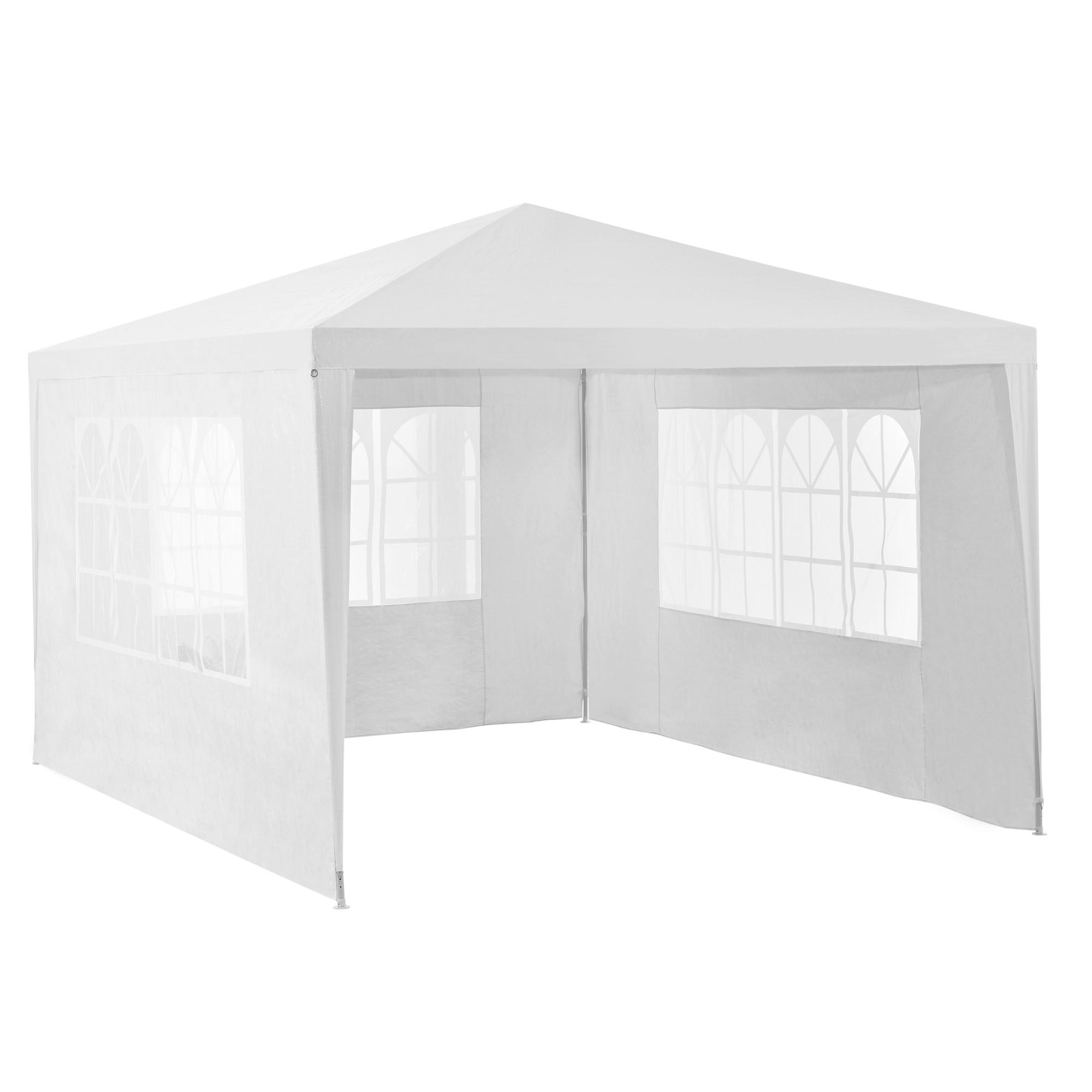 PARTYZELT Wedau - Weiß, Kunststoff/Metall (400/255/300cm) - casa.pro