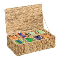TEEBOX - Hellbraun, Textil (33/10/20.5cm) - Relaxdays