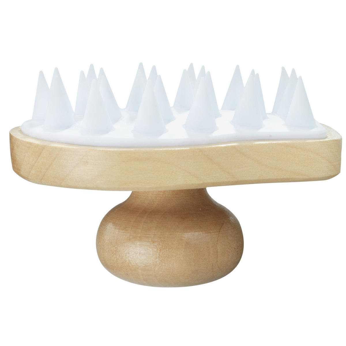 MASSAGE-BÜRSTE Wellness 2in1 - Braun, Kunststoff (9.8/6.5/8cm) - Maximex