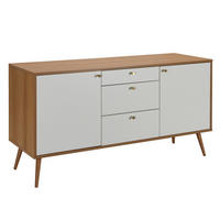 SIDEBOARD, Weiß - Weiß, Holzwerkstoff (40/75/150cm) - Oviala
