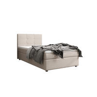 BOXBETT FADO 22 mit Matratze H3, Bonell und Topper 80x200 Cosmic 10 - Beige, Textil (80/200cm) - Bedante