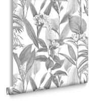 VLIESTAPETE - Botanischer Schatten - Grau, Papier/Kunststoff (52/1005cm) - Graham & Brown