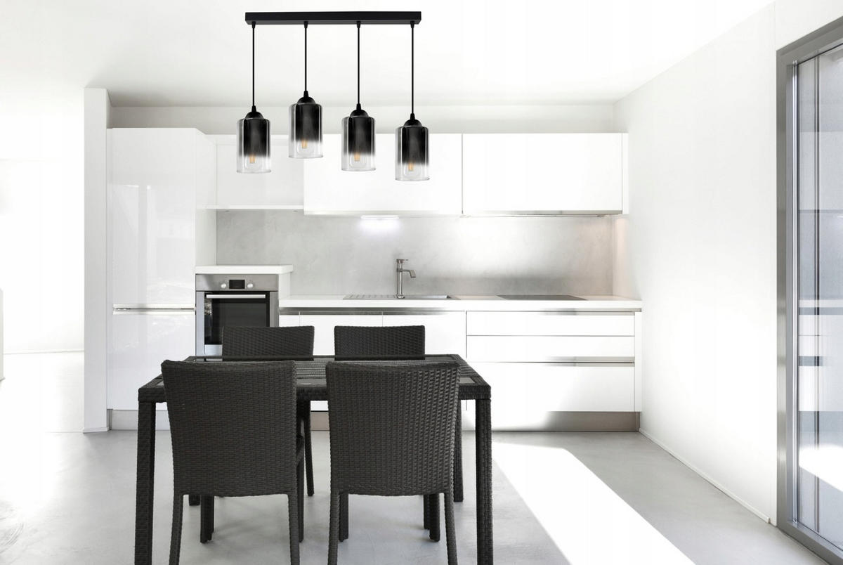 PENDELLEUCHTE GRAF - Transparent/Anthrazit, Glas/Metall (10/70/80cm) - kiki design