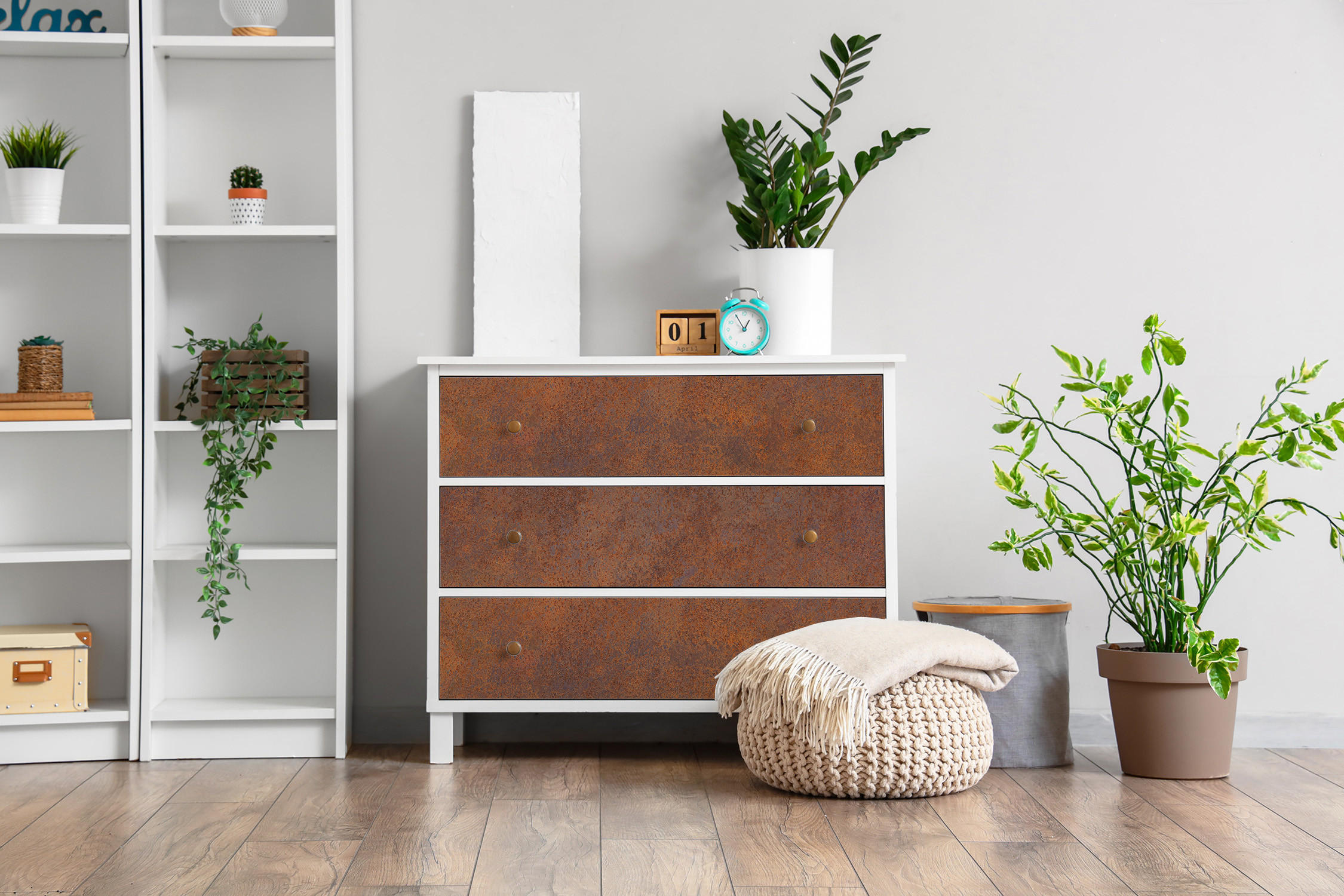 MÖBLAUFKLEBER 100x50 cm braun - Mokka, Kunststoff (100/50/0.1cm) - Wallfluent